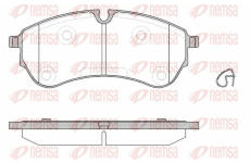 Sada brzdových destiček, kotoučová brzda REMSA 1830.00