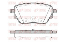 Sada brzdových destiček, kotoučová brzda REMSA 1838.00