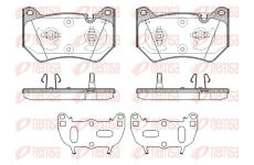 Sada brzdových destiček, kotoučová brzda REMSA 1839.10