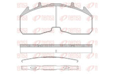 Sada brzdových destiček, kotoučová brzda REMSA JCA 1842.00