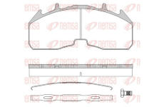 Sada brzdových destiček, kotoučová brzda REMSA JCA 1842.80