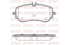 Sada brzdových destiček, kotoučová brzda REMSA 1848.00