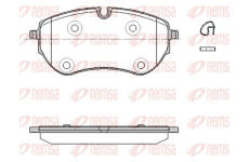 Sada brzdových destiček, kotoučová brzda REMSA 1853.00