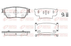 Sada brzdových destiček, kotoučová brzda REMSA 1861.00