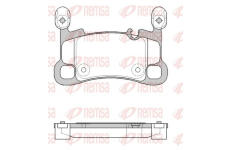 Sada brzdových destiček, kotoučová brzda REMSA 1864.00
