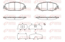 Sada brzdových destiček, kotoučová brzda REMSA 1870.00