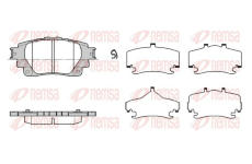 Sada brzdových destiček, kotoučová brzda REMSA 1871.00