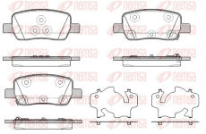 Sada brzdových destiček, kotoučová brzda REMSA 1942.02
