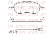 Sada brzdových destiček, kotoučová brzda REMSA 1962.01