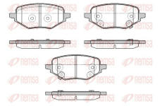 Sada brzdových destiček, kotoučová brzda REMSA 1978.02