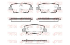 Sada brzdových destiček, kotoučová brzda REMSA 1980.02
