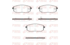 Sada brzdových destiček, kotoučová brzda REMSA 1981.02