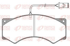 Sada brzdových destiček, kotoučová brzda REMSA JCA 277.41