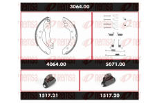 Souprava brzd, bubnová brzda REMSA 3064.00