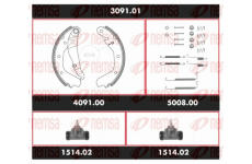 Souprava brzd, bubnova brzda REMSA SPK 3091.01