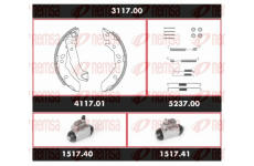 Souprava brzd, bubnová brzda REMSA 3117.00