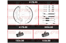 Souprava brzd, bubnová brzda REMSA 3178.00