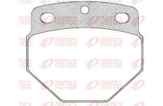 Sada brzdových destiček, kotoučová brzda REMSA JCA 327.00