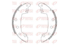 Brzdové pakny REMSA 4017.02