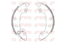 Brzdové pakny REMSA 4017.06