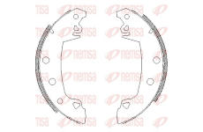 Brzdové pakny REMSA 4017.07