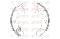 Sada brzdových čelistí REMSA 4022.00