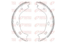 Brzdová čelist, parkovací brzda REMSA 4058.00