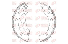 Sada brzdových čelistí REMSA 4059.00