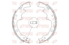 Sada brzdových čelistí REMSA 4188.01