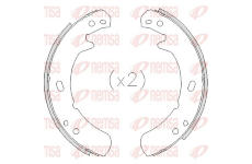 Brzdová čelist, parkovací brzda REMSA 4209.00