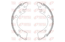 Brzdové pakny REMSA 4350.00