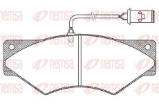 Sada brzdových destiček, kotoučová brzda REMSA JCA 436.40