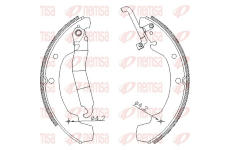 Sada brzdových čelistí REMSA 4688.01