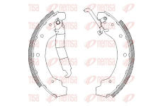 Brzdové pakny REMSA 4692.01