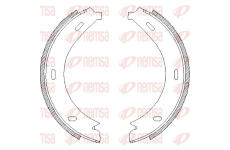 Brzdová čelist, parkovací brzda REMSA 4713.01