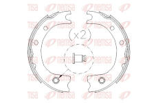 Sada brzdových čelistí, parkovací brzda REMSA 4725.00