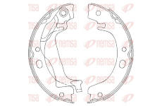 Sada brzdových čelistí, parkovací brzda REMSA 4753.00