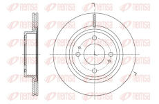 Brzdový kotouč REMSA 61621.10