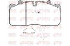 Sada brzdových destiček, kotoučová brzda REMSA JCA 658.30