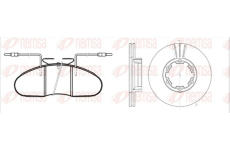 Souprava brzd, koutocova brzda REMSA 8048.00
