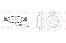 Souprava brzd, kotoučová brzda REMSA 8119.03