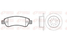 Souprava brzd, koutocova brzda REMSA 81238.00