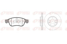 Souprava brzd, koutocova brzda REMSA 81248.01