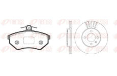 Souprava brzd, kotoučová brzda REMSA 8134.01