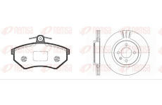 Souprava brzd, kotoučová brzda REMSA 8134.03