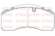 Sada brzdových destiček, kotoučová brzda REMSA JCA 814.00
