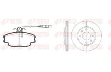 Souprava brzd, kotoučová brzda REMSA 8141.03