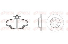 Souprava brzd, kotoučová brzda REMSA 8141.04