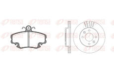 Souprava brzd, kotoučová brzda REMSA 8141.05