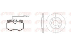Souprava brzd, kotoučová brzda REMSA 8170.03